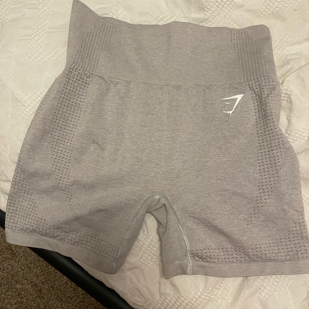 gymshark Vital Seamless Shorts - Light Grey Marl